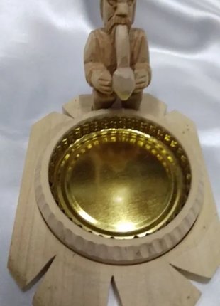 Попільничка "мудрець" з дерева( ручна робота)