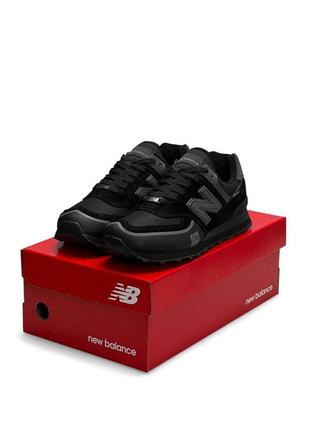 Мужские кроссовки new balance  new balance 574 tp2 black( нев балланты)9 фото