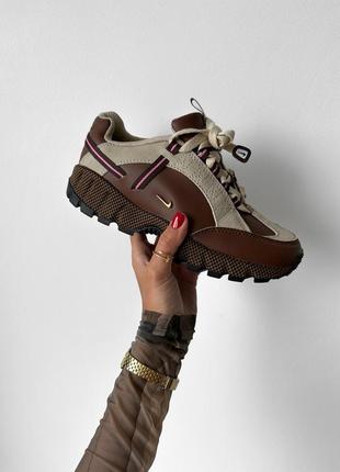 Кроссовки jacquemus x nike air humara brown 36