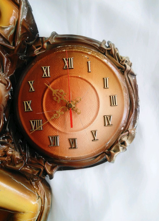 Часы настенные кожаные,польша,кварцевые