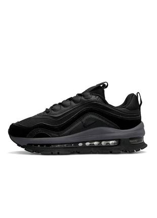 Мужские кроссовки nike air max 97 futura black gray (найк аир макс)