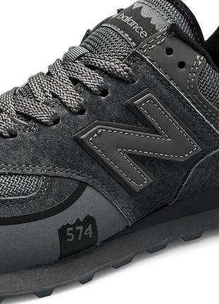 Мужские кроссовки new balance 574  tp2 dark gray ( нев балланты)8 фото