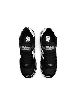 Мужские кроссовки new balance 574  tp2 black white reflective ( нев балланты)6 фото