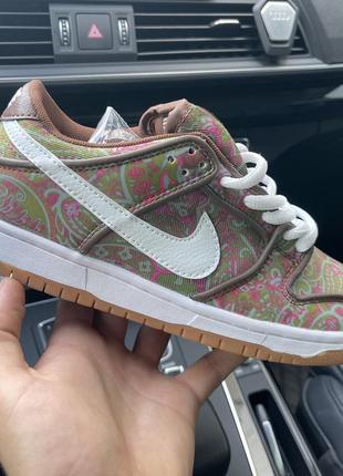 Кроссовки nike sb dunk low paisley brown 36