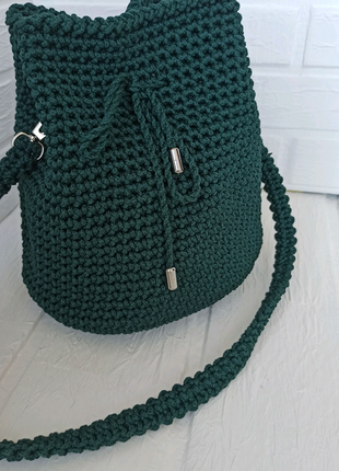 Сумка-торба, ручна сумка, в'язана сумка, сумка-мішок8 фото