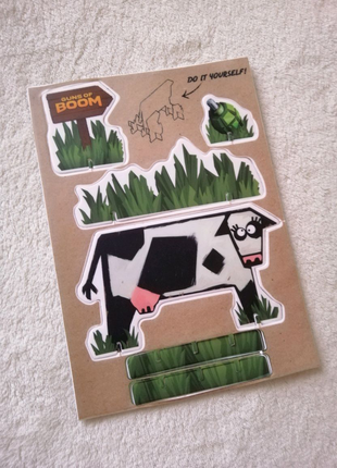Фігурка корови з картону1 фото