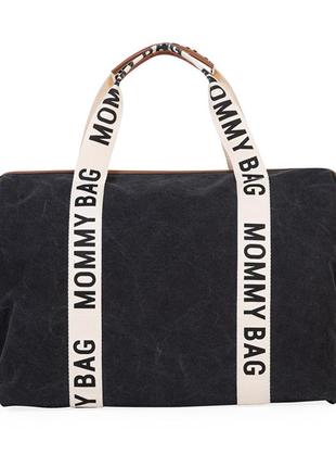 Сумка childhome mommy bag signature canvas black, арт. cwmbbscbl