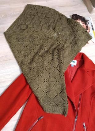 Стильный мягусенький теплый шарф платок палантин снуд6 фото