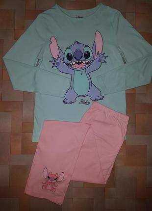 Яркий комплект, пижама котон disney стич, stitch primark 9-10 лет 140 см2 фото