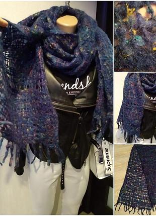 Мягусенький теплий повітряний шарф, хустка палантин снуд