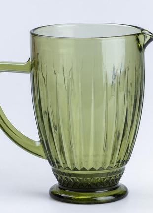 Чашка стеклянная для чая и кофе зеленая1 фото