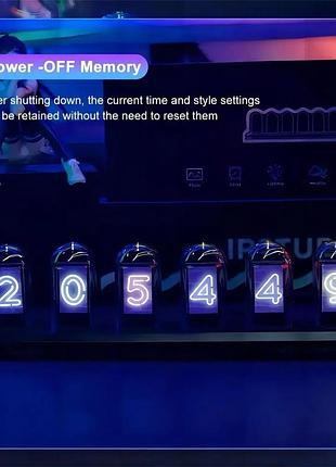 Світлодіодний rgb електронний настільний цифровий годинник декоративна лампа4 фото