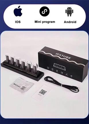 Світлодіодний rgb електронний настільний цифровий годинник декоративна лампа8 фото