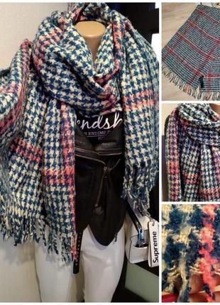 Мягусенький теплый воздушный шарф платок палантин1 фото
