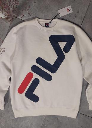 Новий з етикетками світшот fila big logo розмір l-xl // світер худі champion carhartt stussy nike adidas ralph lauren