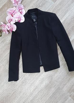 Чёрный базовый пиджак new look / классический пиджак / жакет / xs-s / школьная форма /