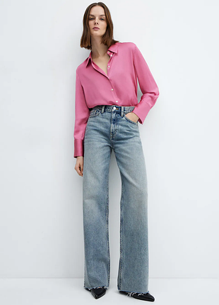 Атласная блуза zara
