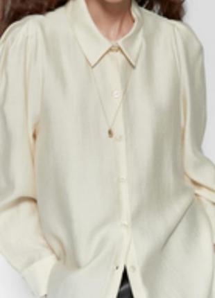 Очень красивая сатиновая рубашка zara4 фото