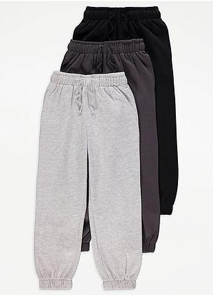 Теплі штани на флісі george на дівчинку 6-7-8-9-10 років 116-122-128-134-140 см джогери джордж
