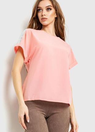 Блуза повсякденна, колір рожевий, 230r101-2