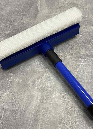 Швабра для мытья окон металлическая с телескопической ручкой 30080