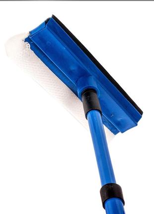 Швабра для мытья окон металлическая с телескопической ручкой 30080