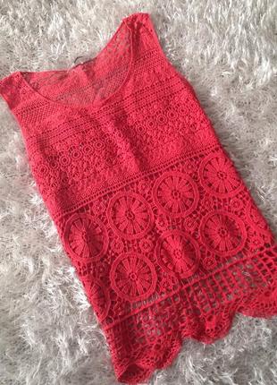 В'язана бавовняна майка кавунового червоного червоного кольору