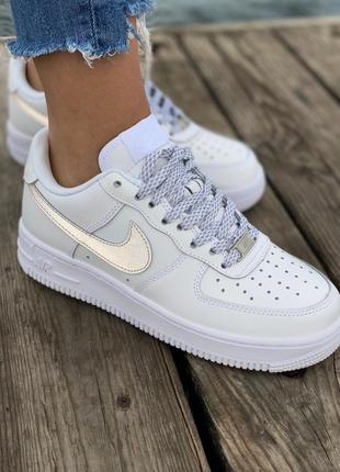 Nike air force white reflective 🆕 шикарные кроссовки найк 🆕 купить наложенный платёж