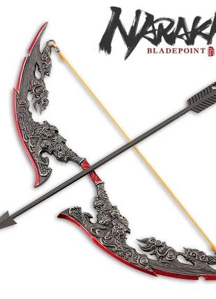 Брелок модель яскраво-червоний лук-зброє юшаня «остроє лезо» 17 см, yushan з гри naraka bladepoint