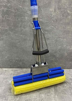 Швабра pva-насадка 2 отжима с ручкой телескоп stenson 8003