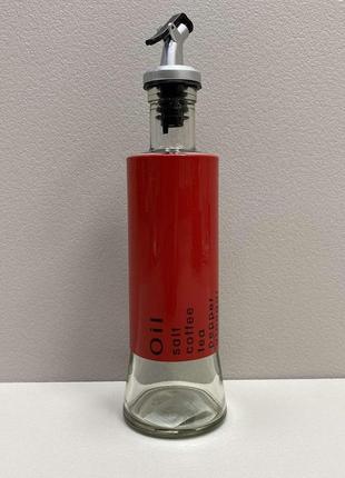 Ємність для олії з дозатором 320 мл a-plus 952 червона з прозорим1 фото