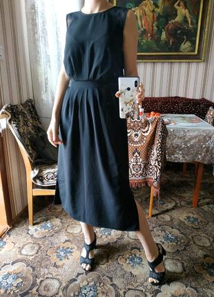 Платье длины миди, черного цвета2 фото