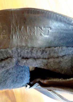 Кожаные зимние ботинки lino marini (производство италия) новые6 фото