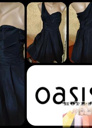 💞👗драпіровану сукню коктельное з ацетату 34 oasis