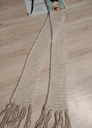 Мягкий объемный длинный шарф платок палантин8 фото