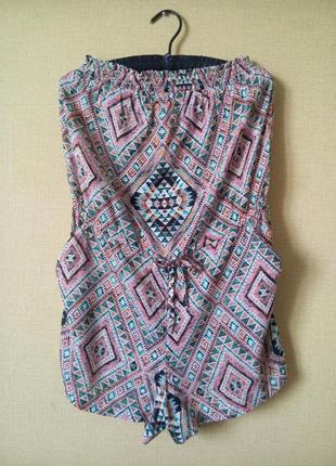 Стильный ромпер в геометрический принт от new look, размер 10/38