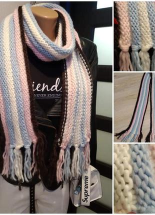 М'який теплий стильний довгий шарф, хустка палантин