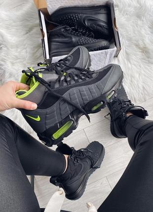 Nike air max 95 sneakerboot volt 🆕 шикарные кроссовки найк 🆕 купить наложенный платёж3 фото