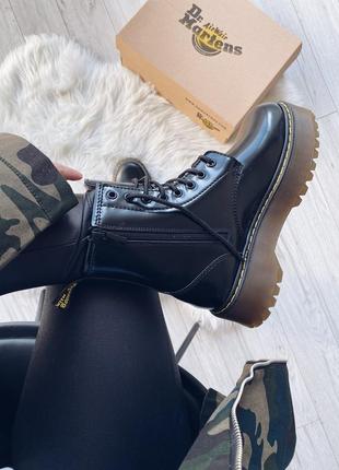 Зимние ботинки dr. martens jadon 8-eye boot blackё 🆕 купить наложенный платёж2 фото