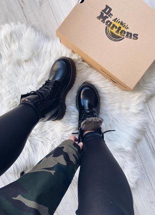 Зимние ботинки dr. martens jadon 8-eye boot blackё 🆕 купить наложенный платёж3 фото