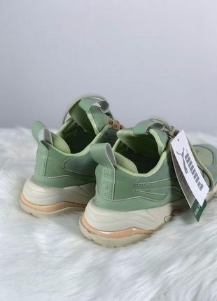 Puma thunder desert (smoke green / silver gre🆕 кроссовки пума 🆕 купить наложенный платёж3 фото