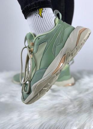 Puma desert thunder (smoke green / silver gre🆕 кросівки пума 🆕 купити накладений платіж