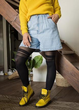 Dr. martens 1460 yellow 🆕 осенние ботинки мартинс 🆕 купить наложенный платёж5 фото