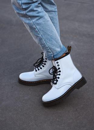 Dr. martens 1460 white 🆕 осенние ботинки мартинс 🆕 купить наложенный платёж4 фото