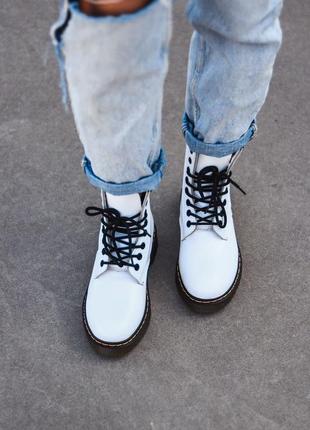 Dr. martens 1460 white 🆕 осенние ботинки мартинс 🆕 купить наложенный платёж3 фото