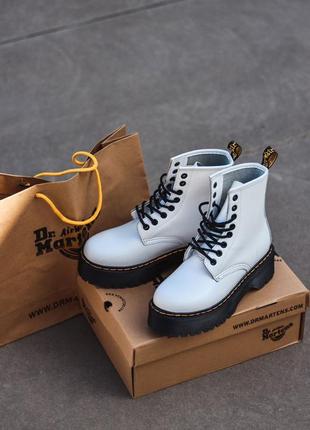 Черевики dr. martens jadon white black черевики