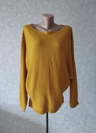 Женский легкий свитер желто-помаранчового цвета boohoo