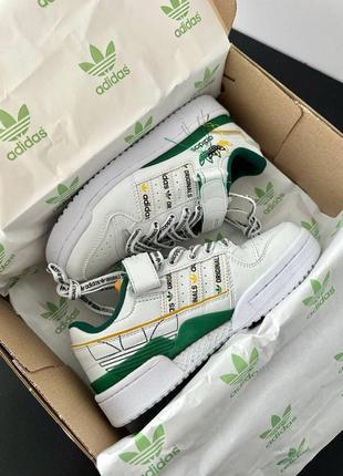 Кросівки adidas forum 84 low white / green