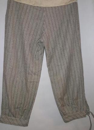 Вінтажні широкі штани в смужку,вовна2 фото