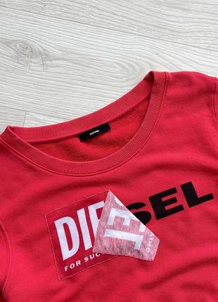 Крутий світшот diesel w sally over logo sweatshirt red3 фото